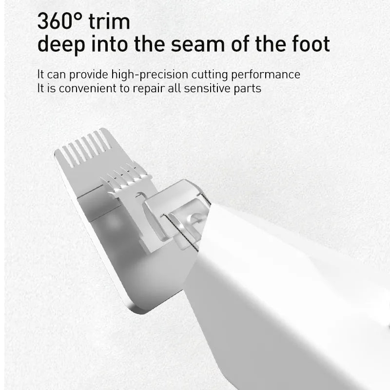 Professional Dog Hair Trimmer – Rechargeable Pet Grooming Clippers for Dogs & Cats, Electric Shaver for Paw, Face & Haircut