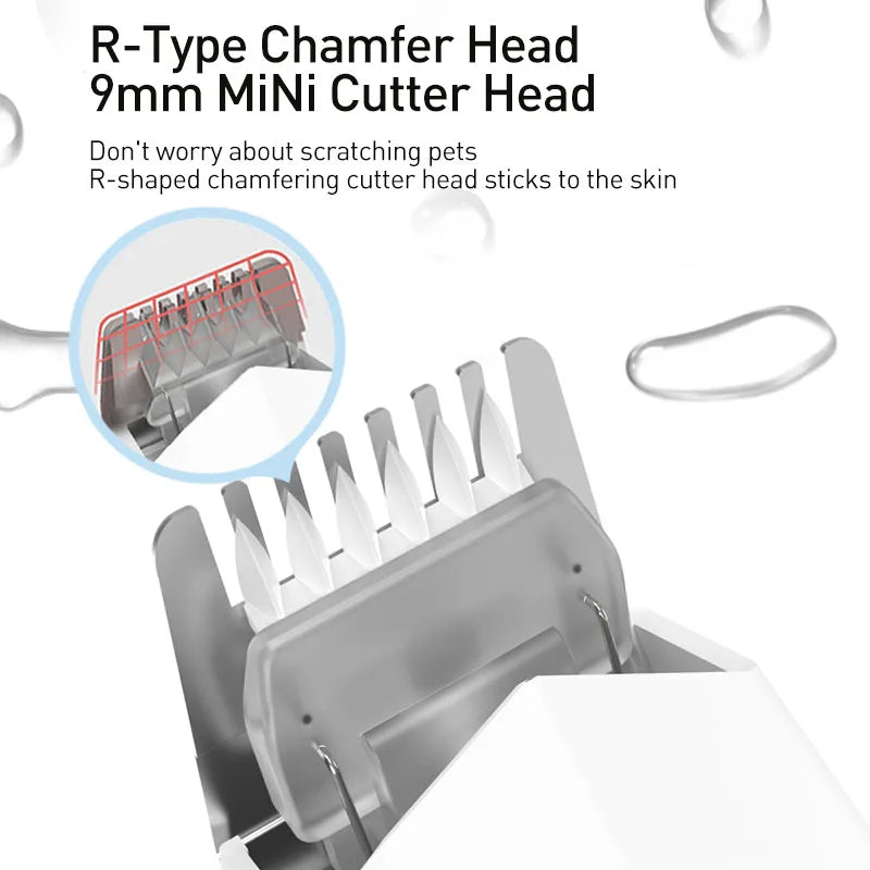 Professional Dog Hair Trimmer – Rechargeable Pet Grooming Clippers for Dogs & Cats, Electric Shaver for Paw, Face & Haircut
