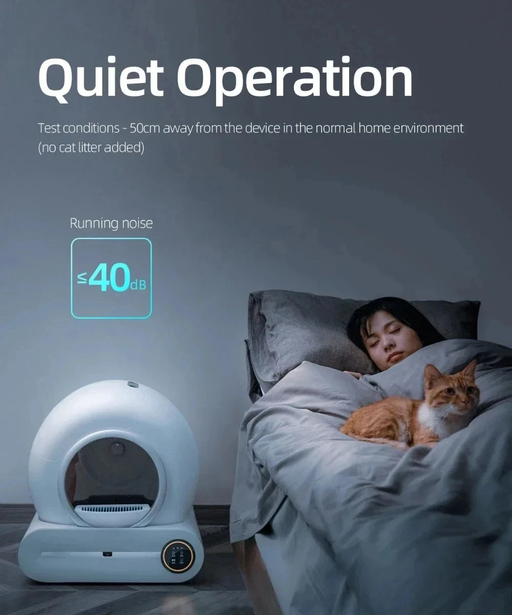 Tonepie 65L Automatic Smart Cat Litter Box – Self-Cleaning, Odor-Free & Fully Enclosed Pet Toilet | Affordable Alternative to Litter-Robot