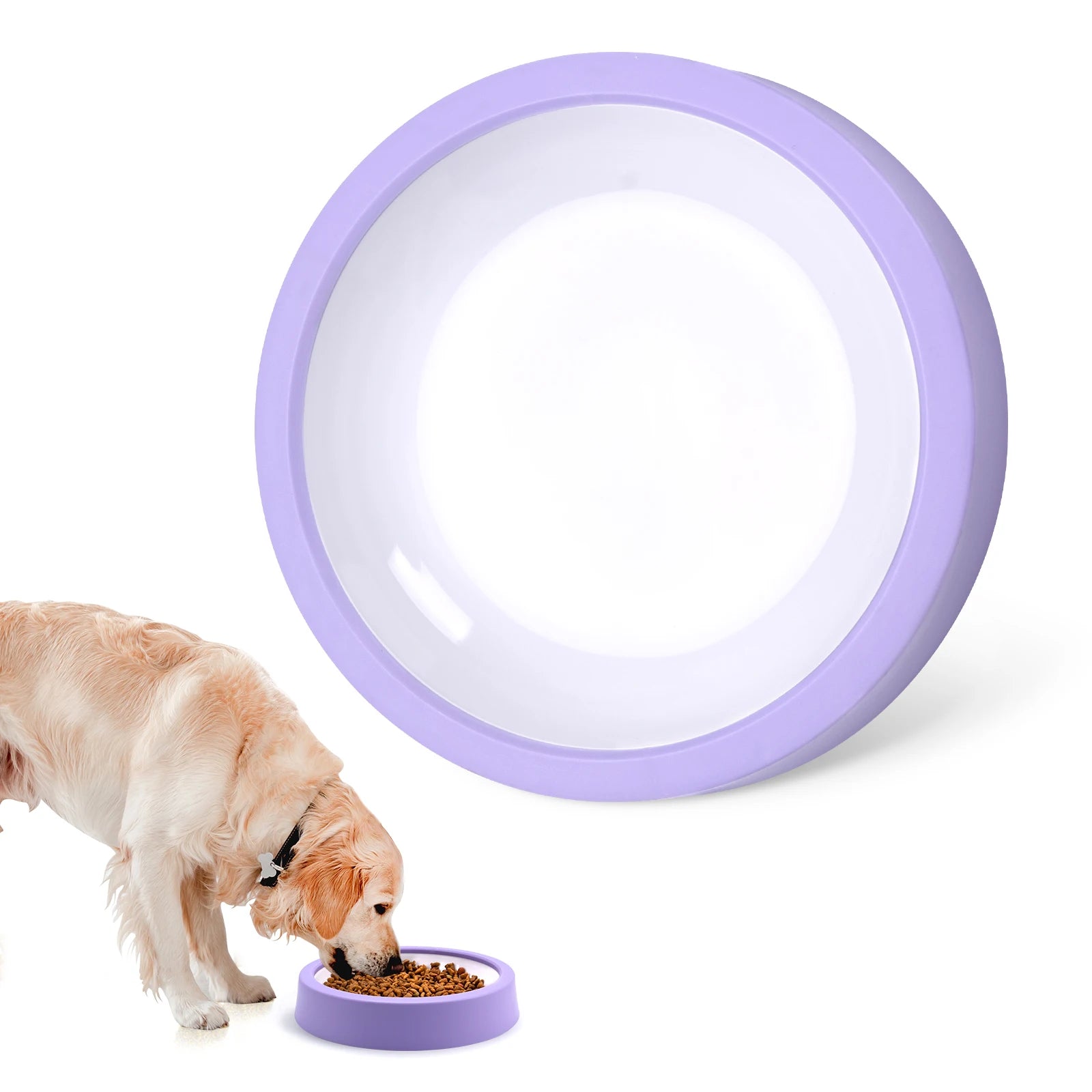 Pet Dog Cat Slow Feeder Bowl Fun Non Slip Anti-Gulping Slower Food Feeding Dishes Eco Dog Bowl for Large Medium Small Cat Dogs Puppy