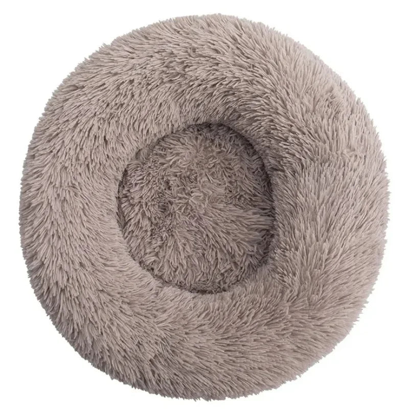 Round Plush Pet Bed for Dogs & Cats | Super Soft, Warm & Comfortable Sleeping Bed (40–90cm)