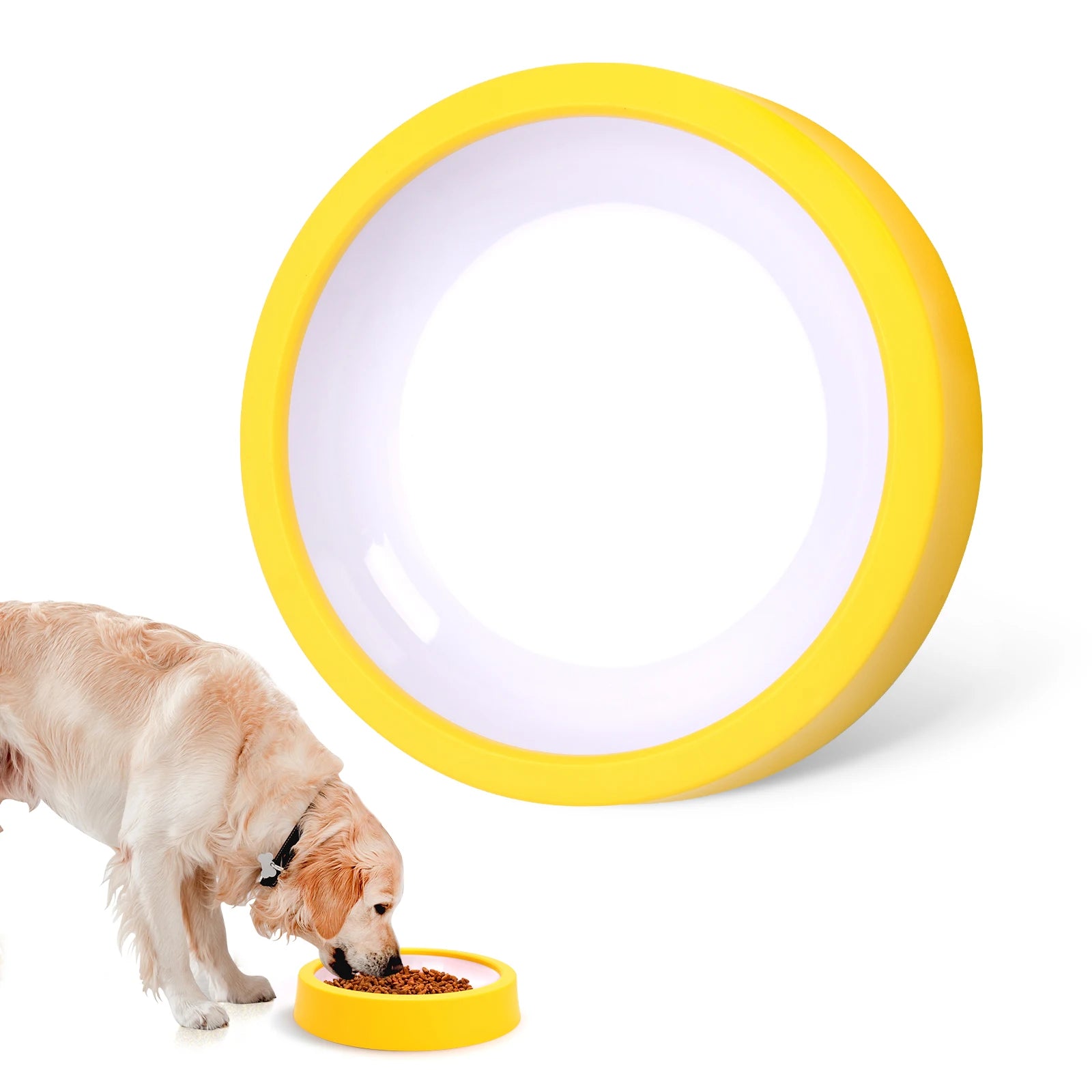 Pet Dog Cat Slow Feeder Bowl Fun Non Slip Anti-Gulping Slower Food Feeding Dishes Eco Dog Bowl for Large Medium Small Cat Dogs Puppy